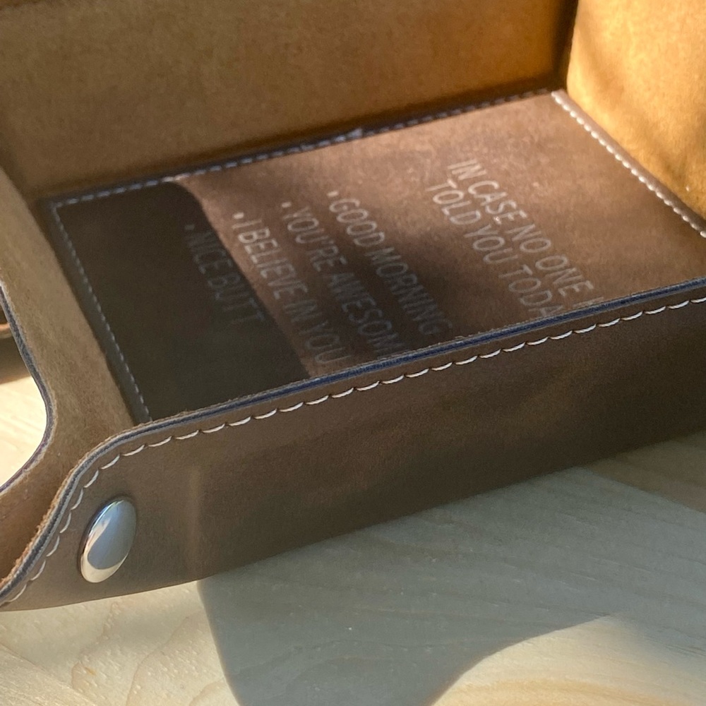 Leather Trinket Tray
